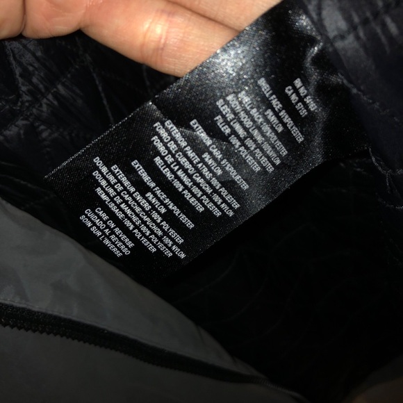 DKNY Grey Winter Coat quilted on inside Size L Men’s Authentic - Picture 8 of 12